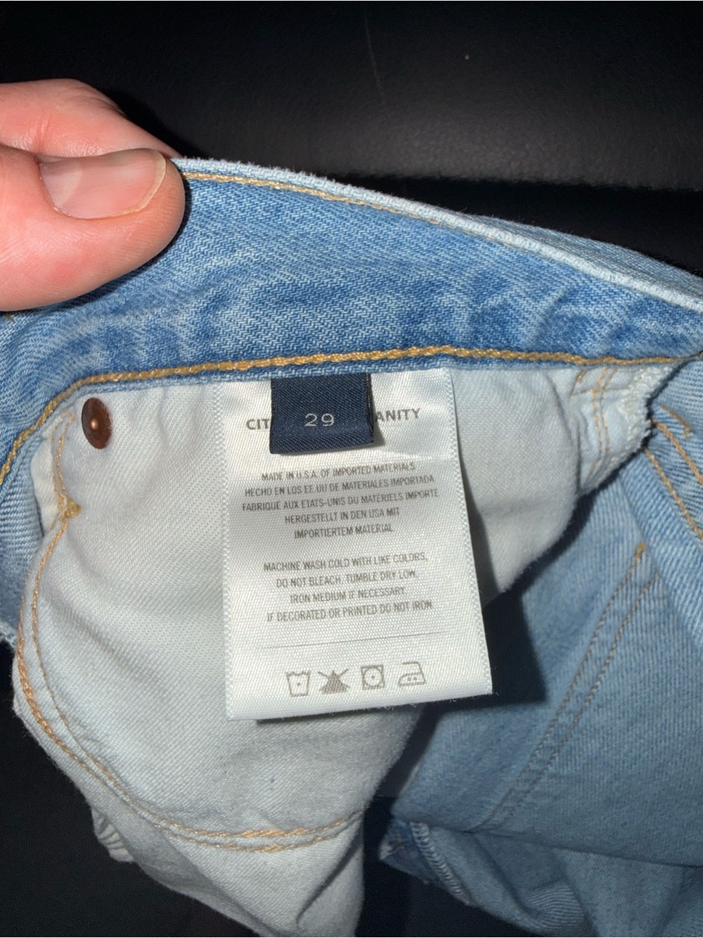 Citizens of Humanity Annina High Rise Wide Leg Jeans Tularosa Wash Size 29 EUC - Picture 14 of 16